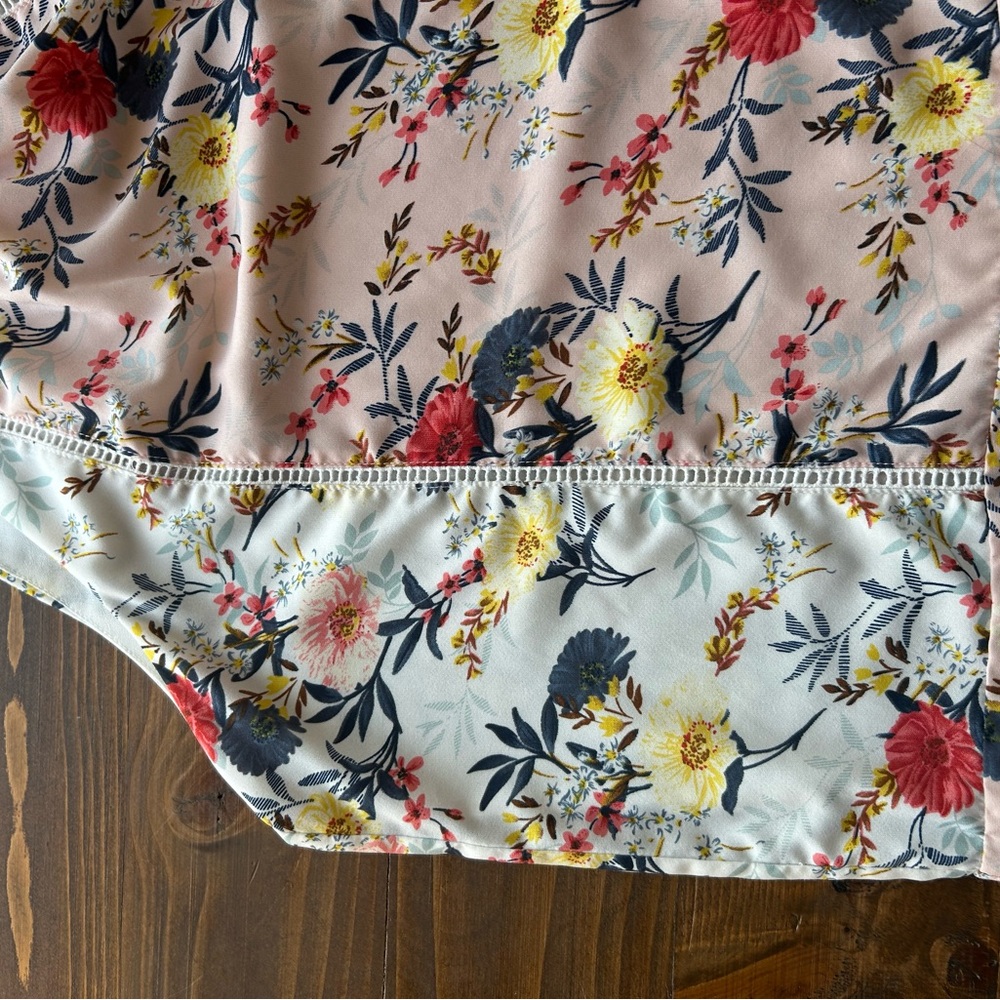 Skies Are Blue Floral Spaghetti Strap Top - Picture 5 of 7